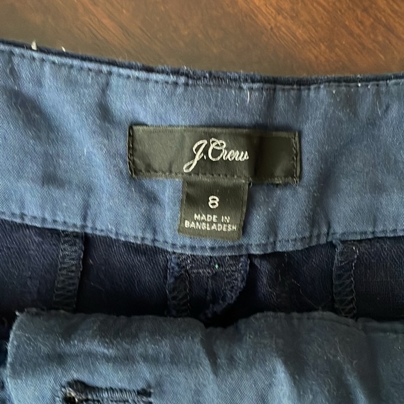 J Crew scalloped linen shorts Sz 8 - Picture 3 of 4